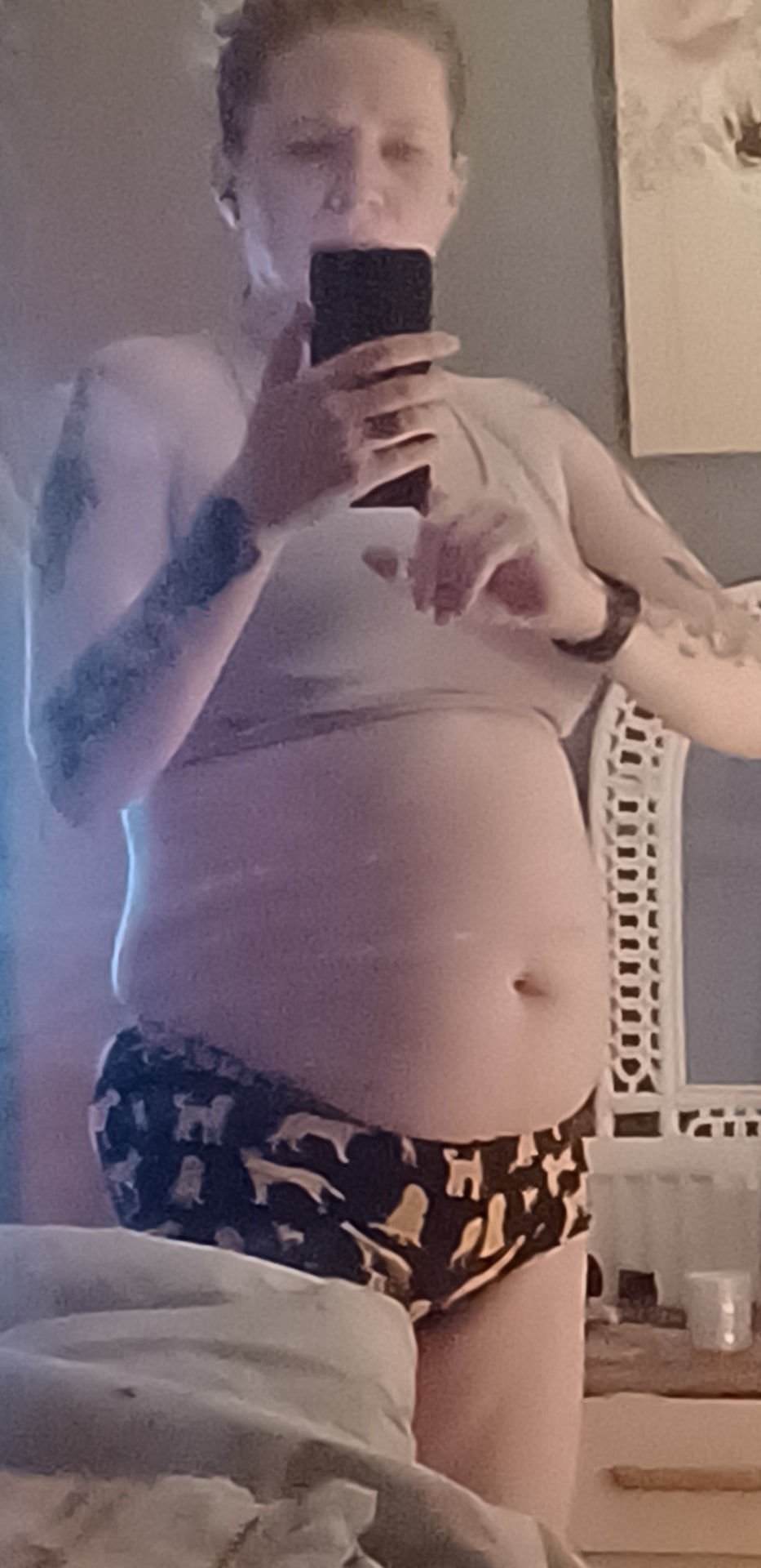 Kate at the start of her weight loss journey